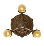 Statement Vintage Romance Revival 3-Light Bare-Bulb Flush Mount