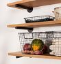 Brass Rod Brackets and Shelf Set