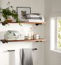 Brass Rod Brackets and Shelf Set