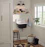 Brass Rod Brackets and Shelf Set