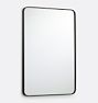 Open Box: Bentwood Rounded Rectangle Mirror, 24" x 36" - Black Ash