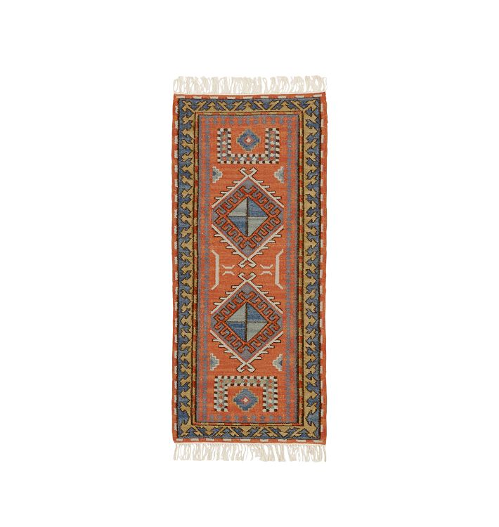 OPEN BOX: Buckman Flatweave Rug, Coral - 2-1/2' x 6'