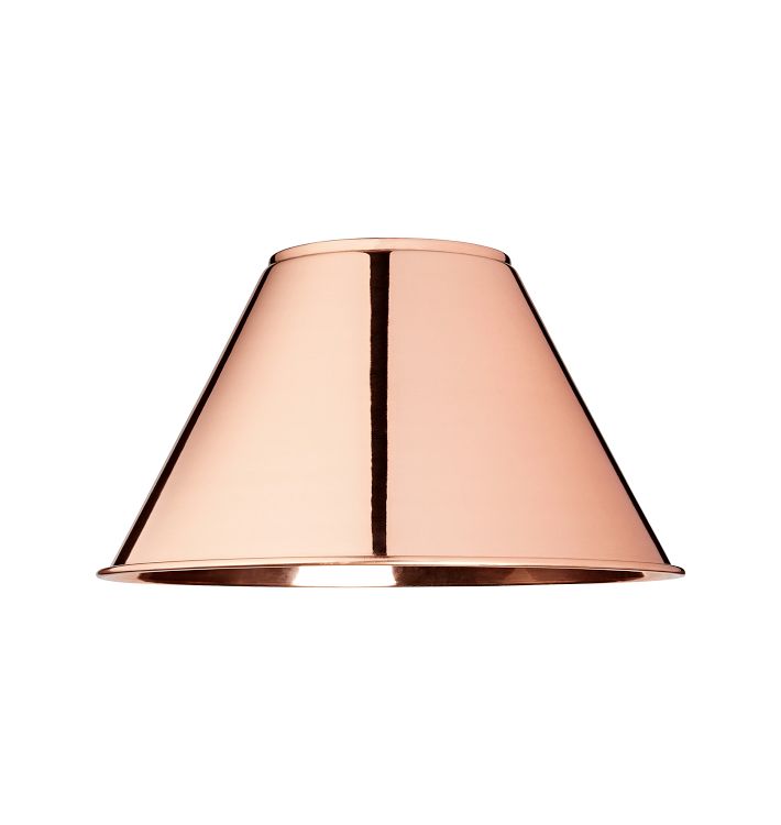 Nina 18in Cone Shade, Polished Copper