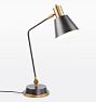 OPEN BOX Cylinder USB Task Table Lamp Antique Brass & Bronze