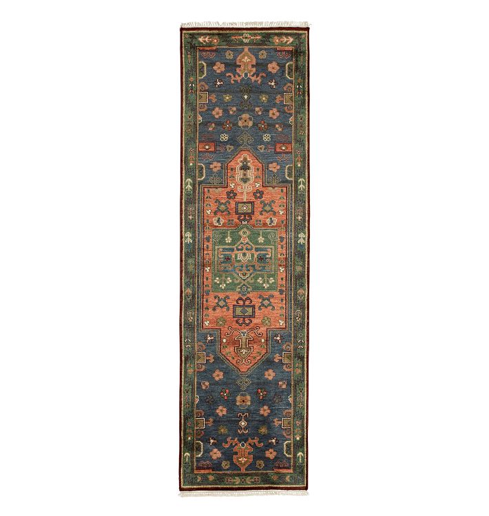 OPEN BOX: Sumaru Hand-Knotted Rug, Sumaru Dark - 2-1/2' x 9'