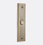 Jerico Rectangle Doorbell, Burnished Antique