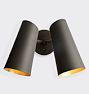 Cypress Double Sconce, Oil-Rubbed Bronze - Oil-Rubbed Bronze Shades