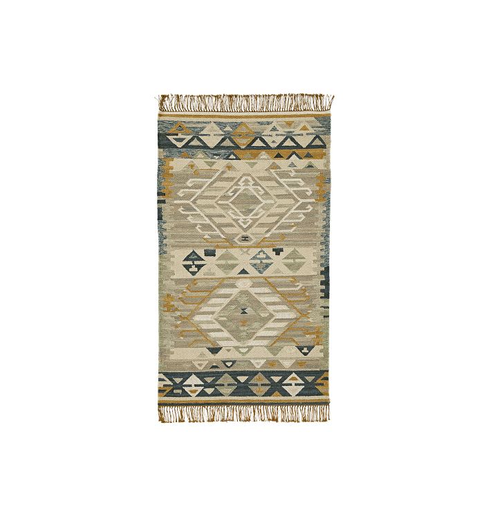 OPEN BOX: Ramona Flatweave Kilim Rug, Ramona Gray - 3' X 5'