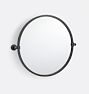 Rigdon Round Pivot Mirror, 24" x 24" - Oil-Rubbed Bronze