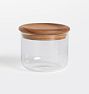 Glass and Wood Canister, Small
