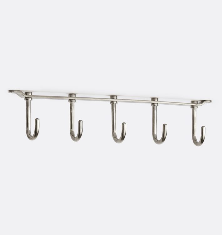 Under-Shelf Swiveling Hook Accessory, Polished Nickel