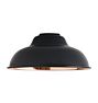 OPEN BOX Carson 8" Dome Shade, Matte Black With Polished Copper Interior