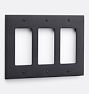 Fenton Triple GFCI Switchplate, Oil-Rubbed Bronze