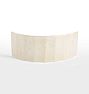 Small Fluted Aged Glass Shade - Green Champagne