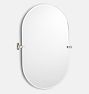 West Slope Frameless Pill Pivot Mirror, 22" x 36" - Brushed Nickel