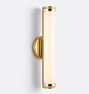 Trask LED Linear Sconce, Unlacquered Brass