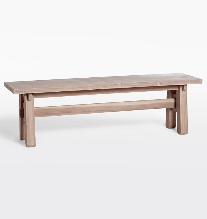 Open Box: Ronde Teak Outdoor Bench
