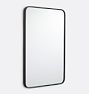 OPEN BOX Rounded Rectangle Metal Framed Mirror, Oil-Rubbed Bronze - 24" x 36"