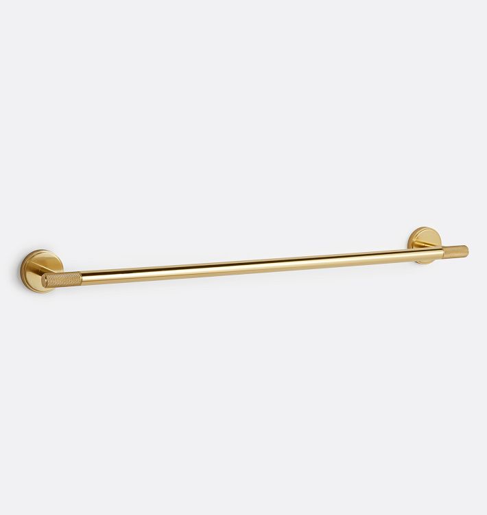 Trask 24" Towel Bar, Aged Brass