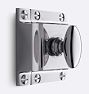 Large Oval Cupboard Latch, Polished Chrome