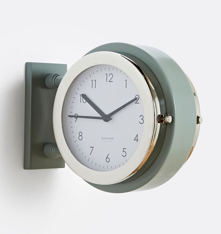 Double Sided Wall Clock, Rosemary