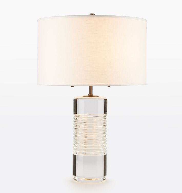 Open Box: Cut Crystal Table Lamp, 23", Lamp Base Only