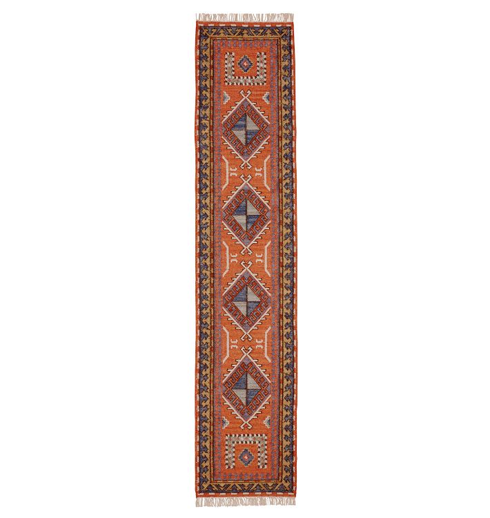 OPEN BOX: Buckman Flatweave Rug, Coral - 2-1/2' x 16'