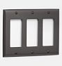 Lewis Triple GFCI Switchplate, Oil Rubbed Bronze
