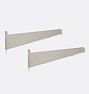 OPEN BOX 10" Blair Shelf Bracket, Brushed Nickel