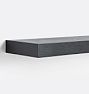 OPEN BOX: Floating Wood Shelf with 2" Height, 8"D x 24"W - Black Ash