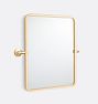 Eastmoreland Rounded Rectangle Pivot Mirror, 18" x 24" - Aged Brass