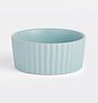 Waggo Ripple Ceramic Pet Bowl, Cloud