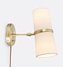 OPEN BOX Conifer Short Plug-In Wall Sconce - Brushed Satin Brass