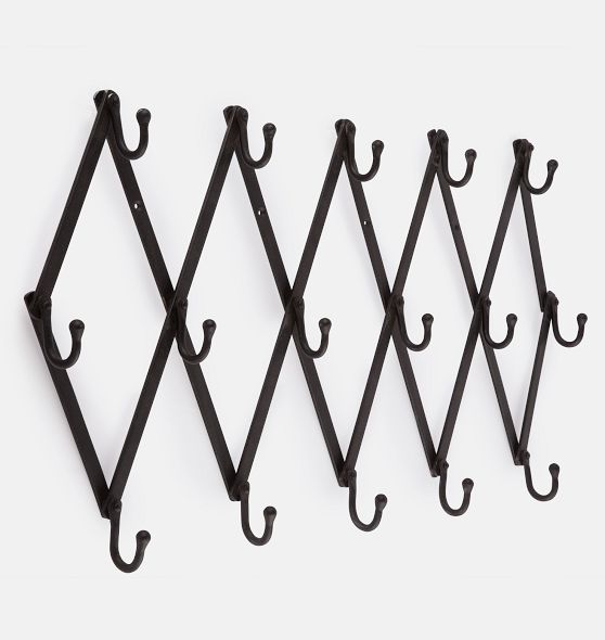 Iron Accordion Hook Rack | Rejuvenation