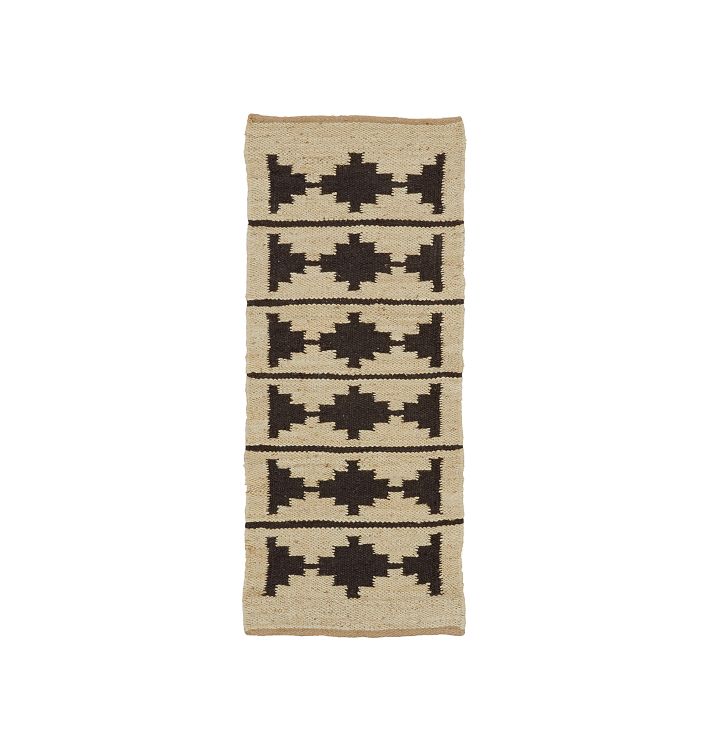 OPEN BOX: Bowen Jute & Wool Flatweave Rug, Bowen Black - 2-1/2' x 6'