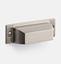 Mission Bin Pull, 3" - Brushed Nickel