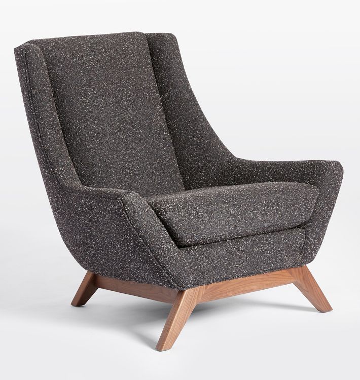 OPEN BOX: Parkrose Chair, Walnut - Performance Boater Boucle Ore