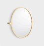 Bowman Oval Pivot Mirror, 24" - Aged Brass