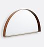 Open Box: Bentwood Semi Circle Wood Mirror, Walnut