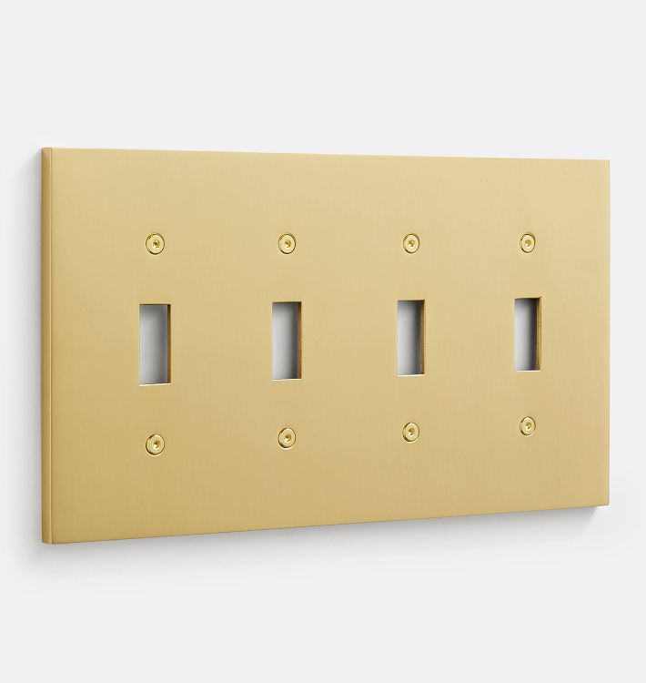 Fenton Quad Toggle Switchplate