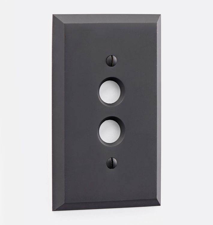 Lewis Single Push-Button Switchplate