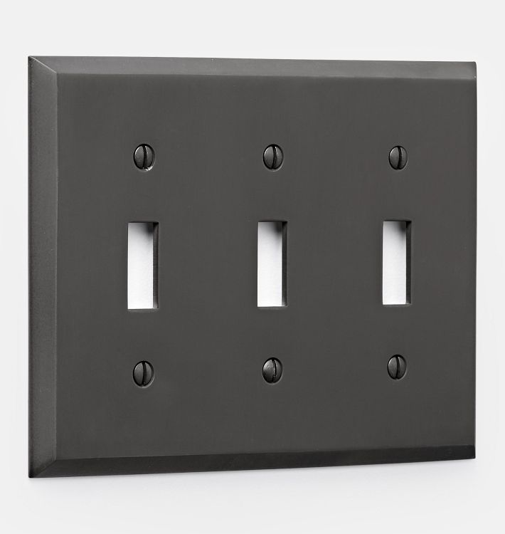 Lewis Triple Toggle Switchplate