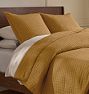 Stitched Belgian Linen Quilt &amp; Shams