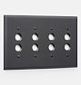 Lewis Quad Push-Button Switchplate