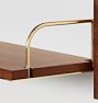 Open Box: Hart Modular Walnut Single Shelf Only No Brackets, 36" - Aged Brass