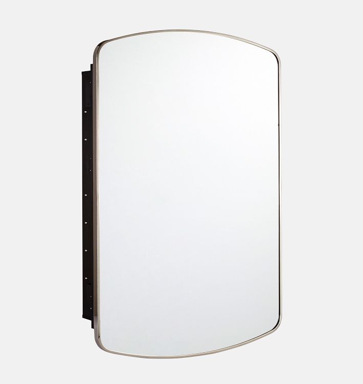 OPEN BOX: Cade Inset Mount Medicine Cabinet, 24" x 36" - Polished Nickel