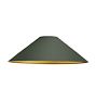 UNO 14" Cone Shade, Matte Juniper Ext with Brass Int