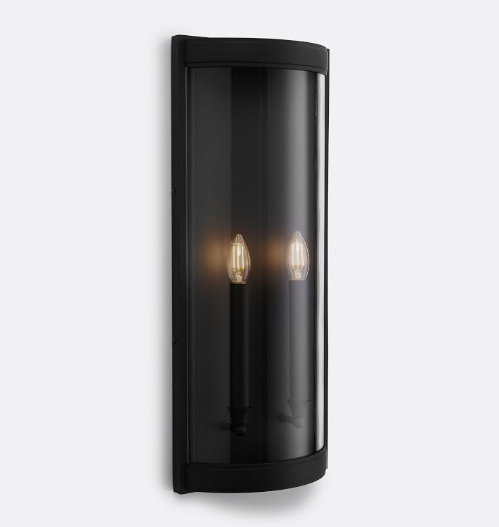 OPEN BOX: Shea Sconce, Oil Rubbed Bronze - Clear Glass Shade - 24" Height