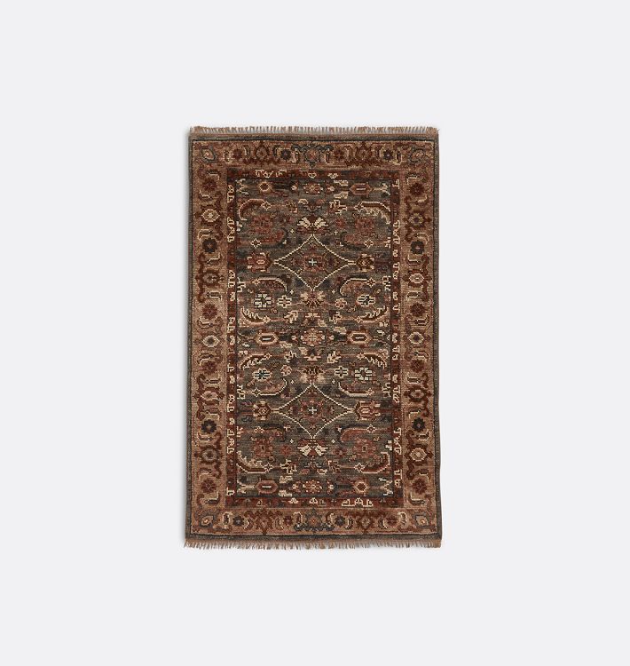 OPEN BOX: Doris Hand-Knotted Rug, 3' x 5' - Rosewood and Dark Slate