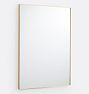 OPEN BOX: Thin Metal Frame Mirror, 30" x 42" - Aged Brass